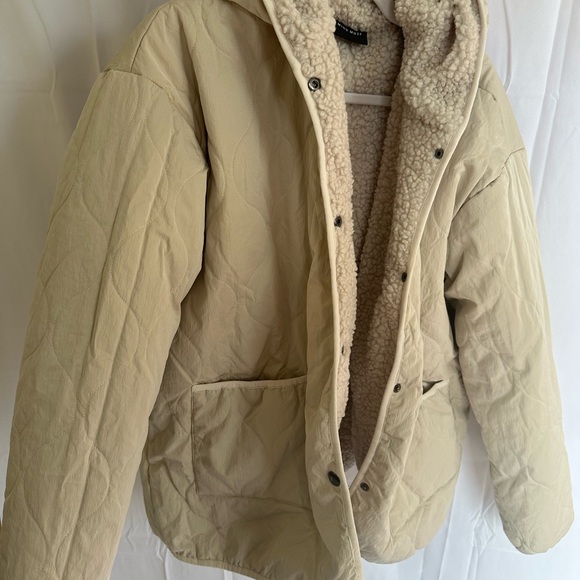 Cream Teddy Reversible Jacket - Picture 5 of 5